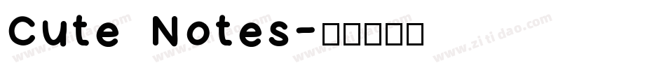 Cute Notes字体转换